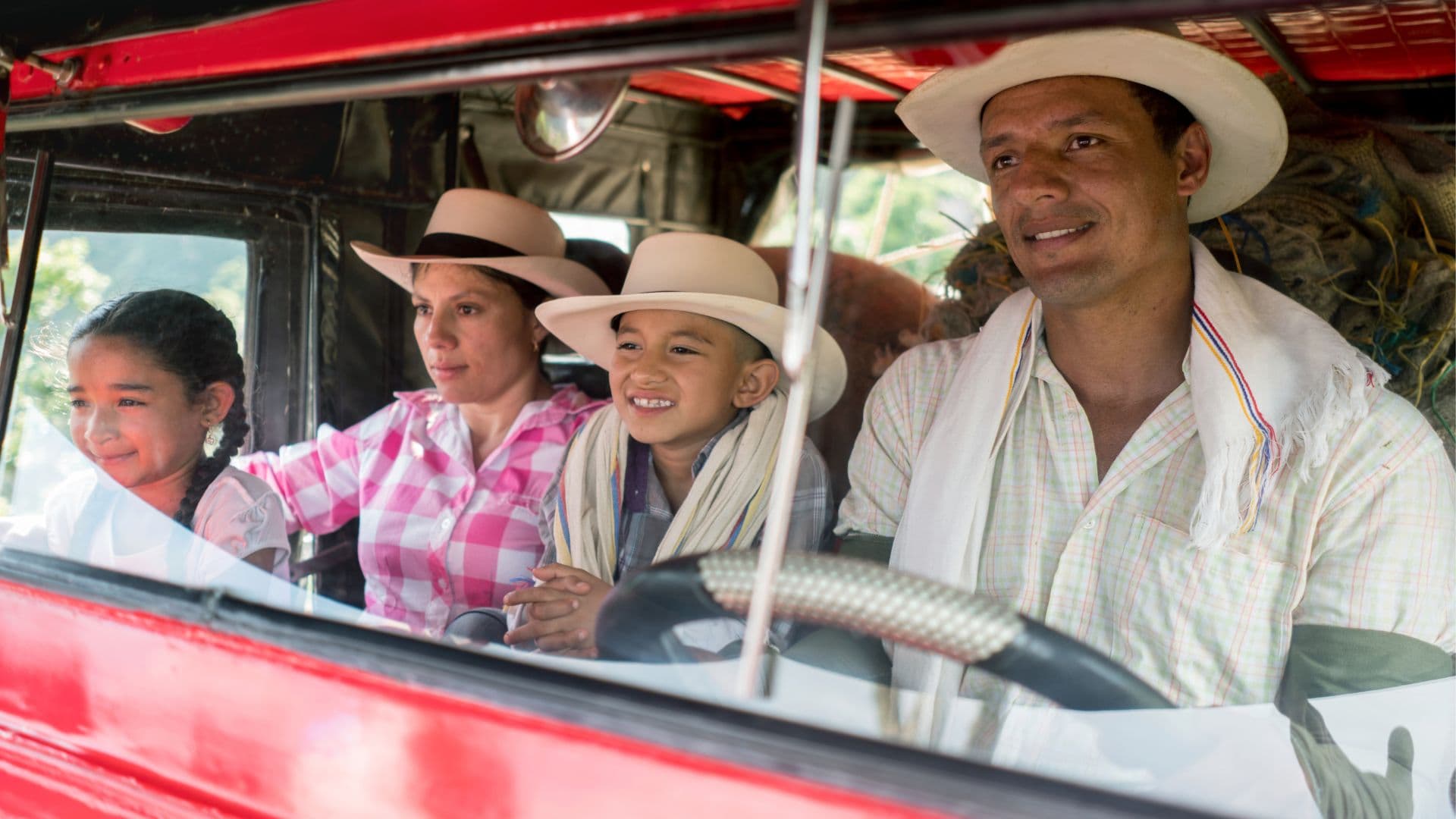 Campesinos con sombrero